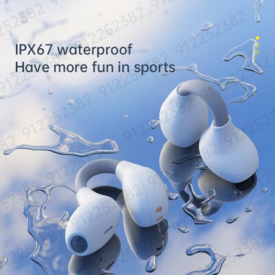 Wireless Ear Clip Bone Conduction Headphones fones Bluetooth