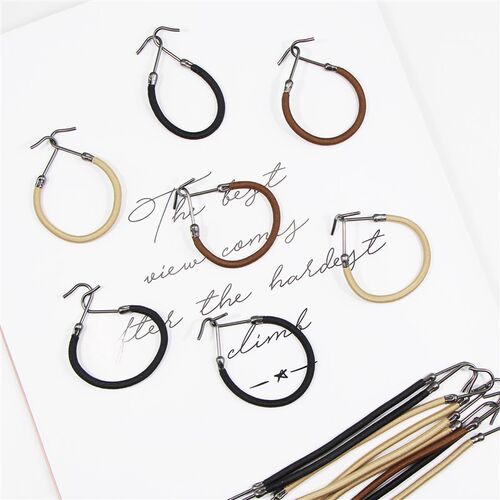 5/10pcs tail Rubber Elastic Hook Hair Bands For Women Gum Ho