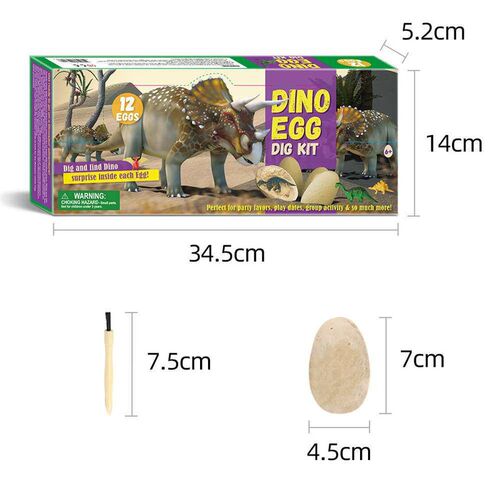 Toy dinosaur egg archaeological excavation educational toy T