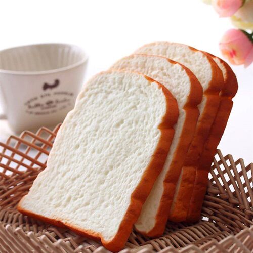 1Pc 14CM Jumbo Soft Scent Sliced Bread Toast Kids Toy Hand P