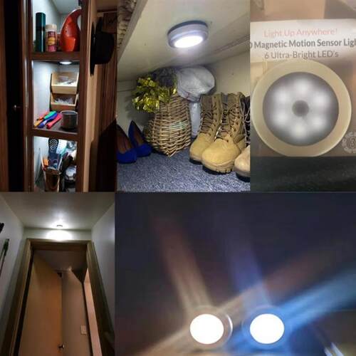 LED Motion Sensor Night Light Human Body Induction Wireless