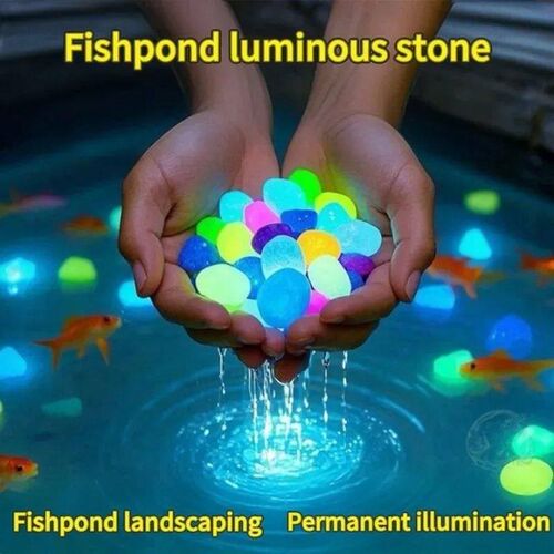 Glow in The Dark Garden Pebbles for Sidewalk Garden Terrace