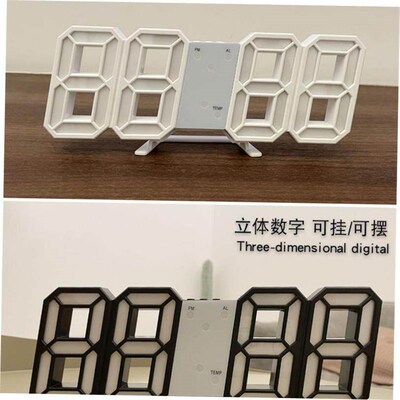 3D LED Digital Alarm Clock Electronic Luminous Night Table