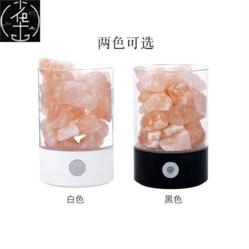 himalaya salt led light crystal night lamp desk natural