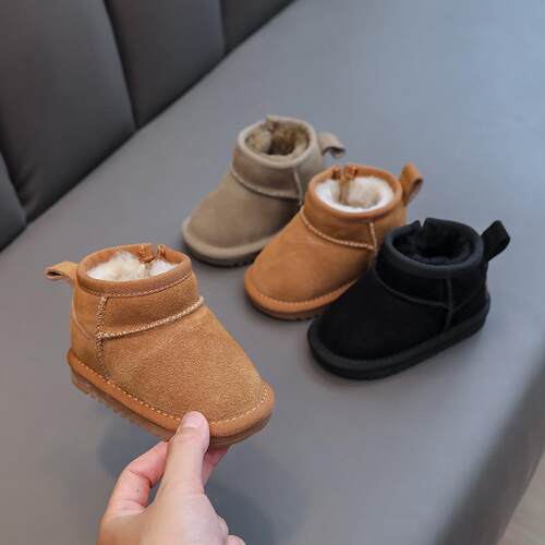Baby Snow Boots 2025 Boys Non-slip Soft Bottom Short Boots G