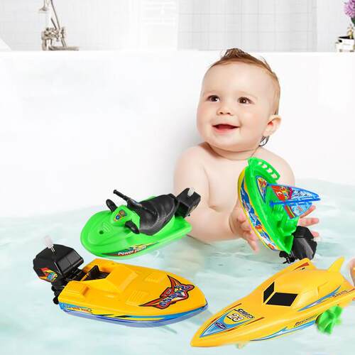 1pc Speed Boat Ship Wind Up Toy Float In Water Kids Toys Cla