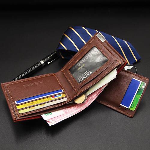 New Mens Wallet Short Multi-function Fashion Casual Draw Ca