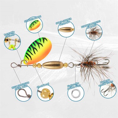 9CM 14G  Metal Fishing Lure Spoon Sequins Lure Bait Fishing