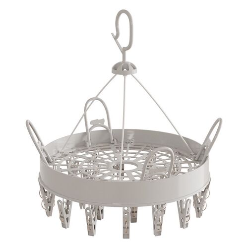 Rotating 26Clip Hanger Rack for Shoes Socks Underwear Windpr