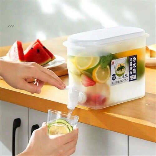 Cold Water Bucket With Faucet Refrigerator Jug Dispenser