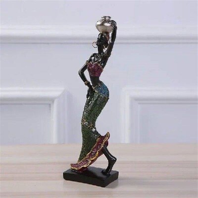 Africa Women Resin Statue Home Decoration Accessories