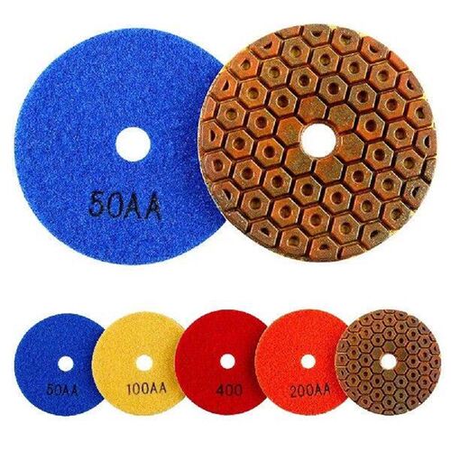 1/4Pcs 4 Inchs/100mm Super Diamond Polishing Pads Grit