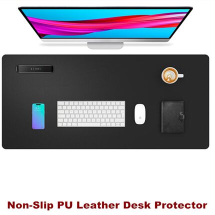PU Leather Desk Pad Protector Mouse Pad Office Mat Blotter