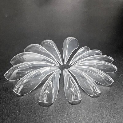 70/140pcs Curved Stiletto Nail Dual Form for Poly Nail Gel E