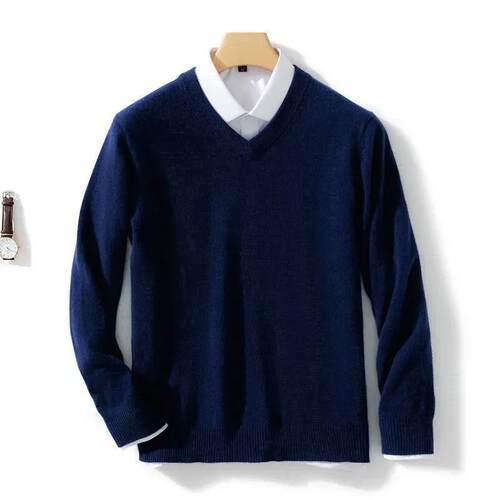 Soft Cashmere Sweater Mens Clothing Autumn Winter Pullover