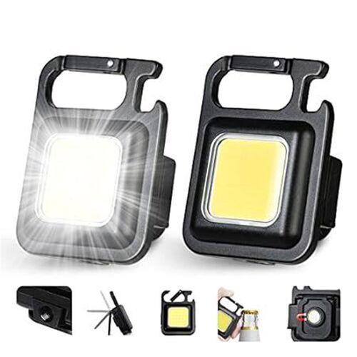 goodat Portable Small Led Keychain Flashlights COB Work L