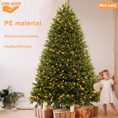 PE high quality Christmas tree Xmas Tree decorations lights