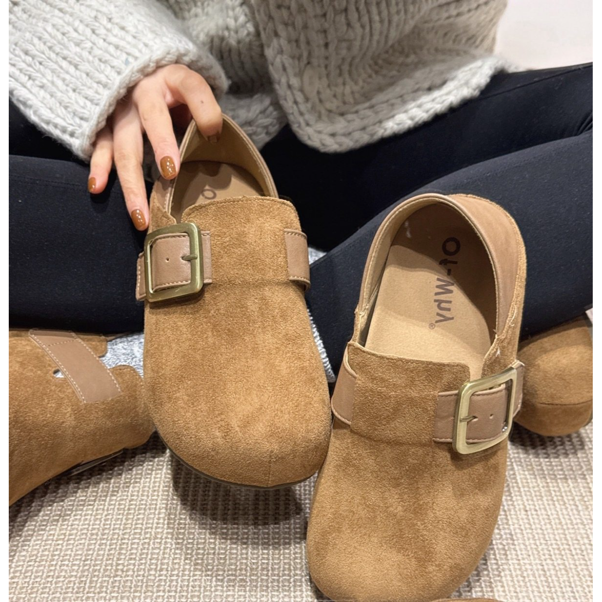 2026新款勃肯鞋女法式圆头单鞋爆款软底豆豆鞋复古百搭厚底鞋女鞋,女鞋,勃肯鞋/软木鞋,淘宝优惠券,粉丝福利购,淘宝优惠卷