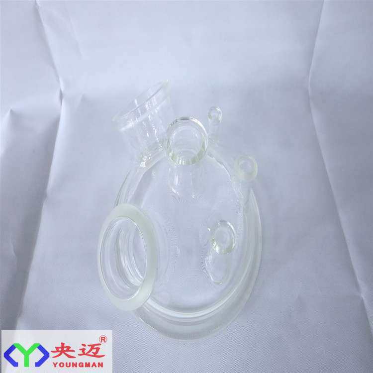 可改玻璃反应釜釜盖蒸馏反应器实验室化学合成搅拌器真空蒸馏专用