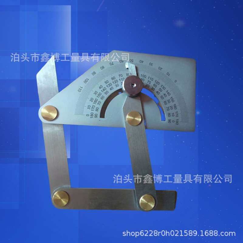 0-180度内外角度尺角度规四杆木工角度规Protractors不锈钢量角器