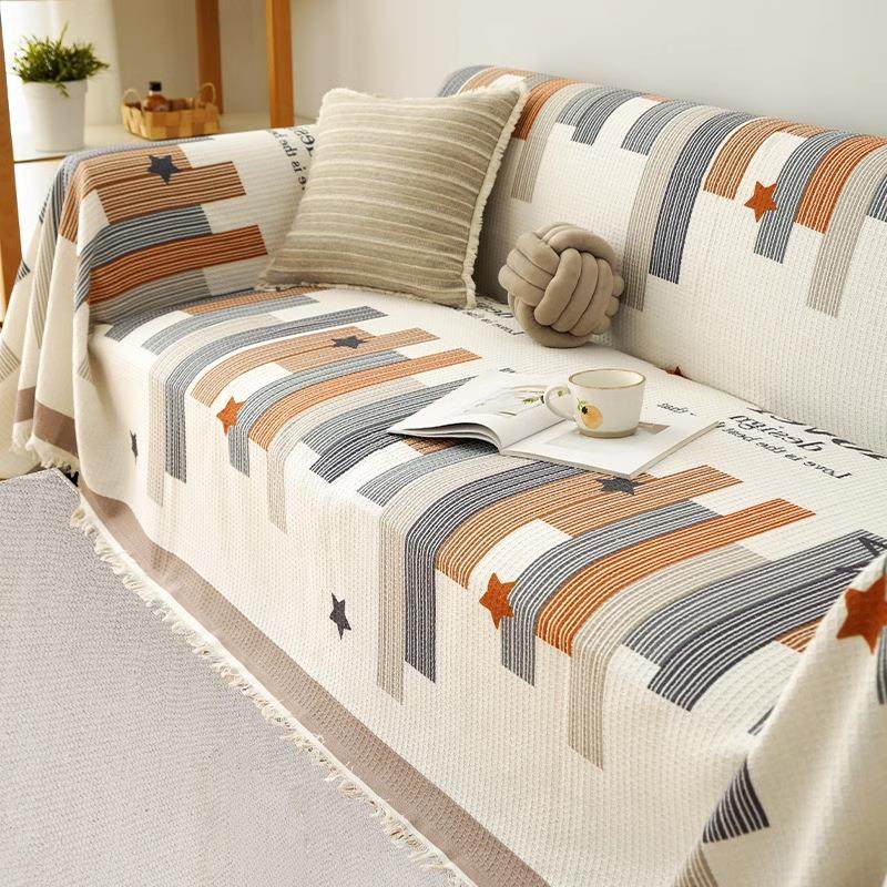 华夫格懒人沙发巾套罩沙发巾全包万能四季通用沙发毯盖防滑防猫抓,居家布艺,沙发套,淘宝优惠券,粉丝福利购,淘宝优惠卷