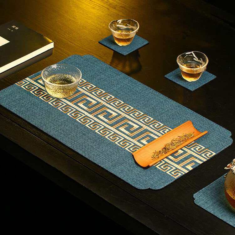 新中茶席垫子小桌旗干泡台茶桌垫布茶杯垫茶巾布防水茶台布艺长条,3C数码配件,其它配件,淘宝优惠券,粉丝福利购,淘宝优惠卷