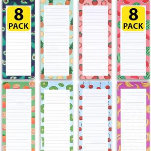 跨境磁吸可撕日计划便签本子水果图案磁性留言板冰箱贴软磁便签本