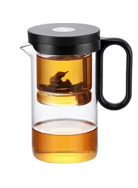 耐高温一全玻FS726543璃内胆飘逸杯泡茶壶可拆茶洗键过滤冲器沏茶
