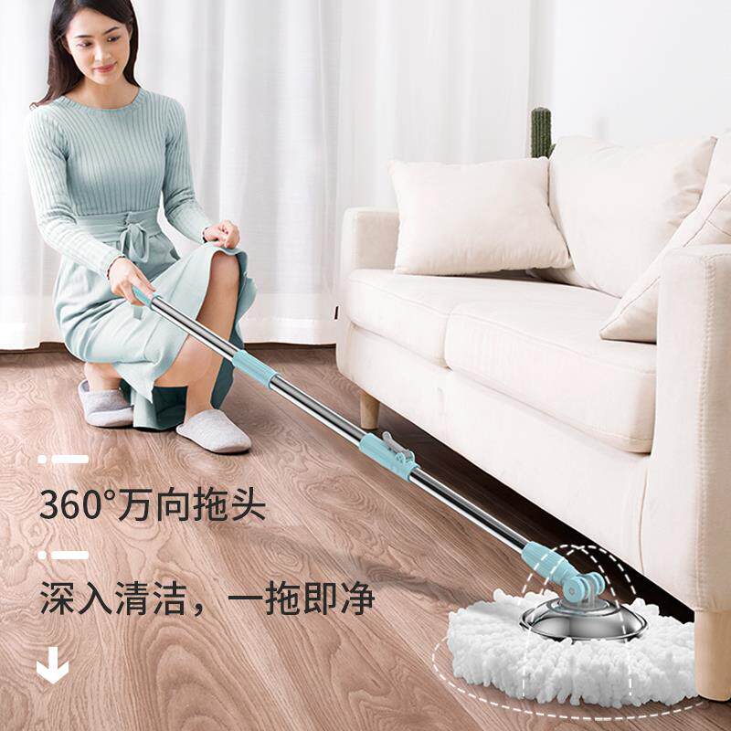 旋转拖把免用手洗家一拖神净墩布桶2024423式新款甩干拖地器自动