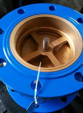 天津大站力字牌阀门HC44141X-16钢法兰消声立止回阀D碳N40-式DN20