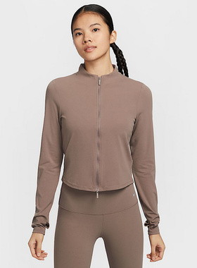 Nike耐克外套女春季新款瑜伽健身紧身速干立领运动夹克FV7424-233