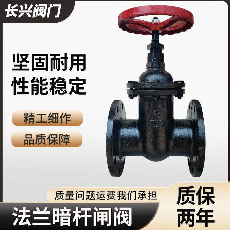 法兰暗杆明杆闸阀消防排污水自来水开关阀门Z45T-10/16手动板铜芯