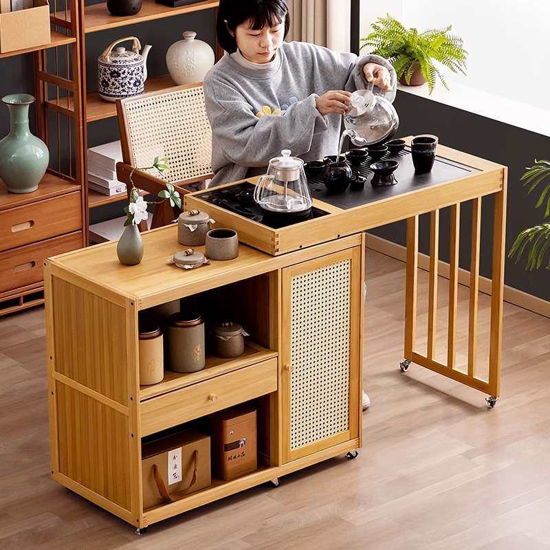 可移动新中式茶台茶桌家用放阳台泡茶桌一整套办公室茶水柜小茶几,3C数码配件,其它配件,淘宝优惠券,粉丝福利购,淘宝优惠卷