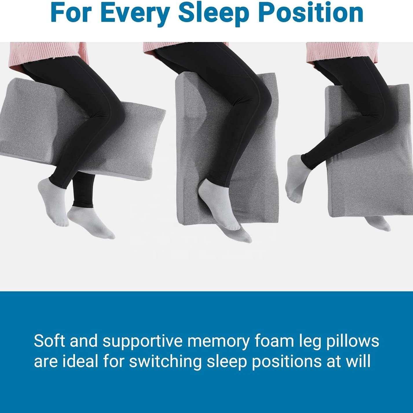 符合人体工学腿枕A12侧睡单腿枕缓解压力臀腿部抬高支撑楔形枕头