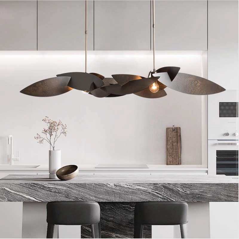 后现代创意餐厅吊灯设计师腔调风格长形餐桌饭厅吧台灯商业出口灯