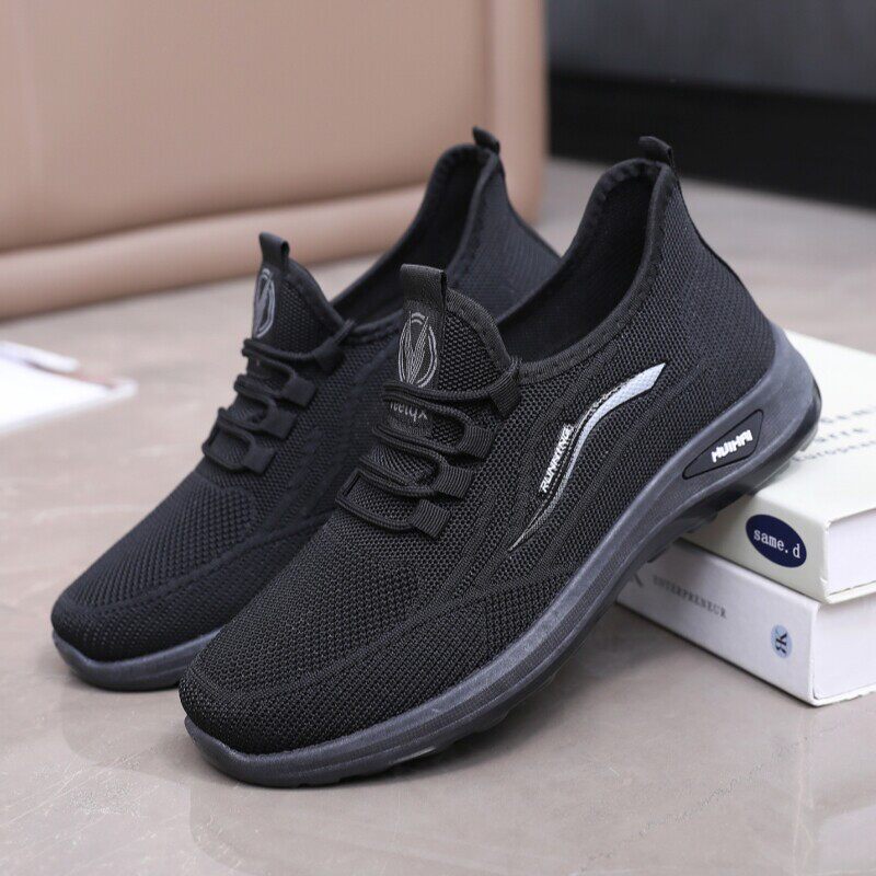 老北京布鞋男鞋单鞋平底春季系带运动鞋防滑透气休闲鞋健步鞋软底