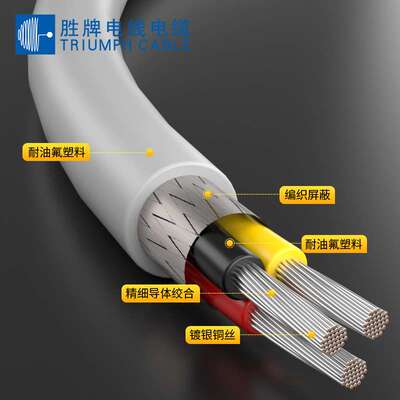 胜牌AFPF0.12,,镀银铜导线FEP绝缘环保ROHS2.0设备连接高温200°C
