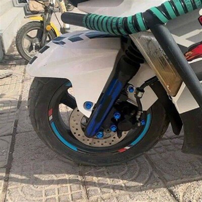 30Pcs Motorcycle Screw Nut Caps Cover for Most Motorbike