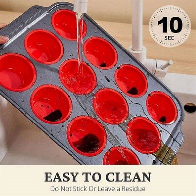 Silicone Muffin Pan With Metal Frame, Egg Bite Maker