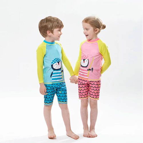 Childrens two piece Penguin swimwear for medium/big boys lo