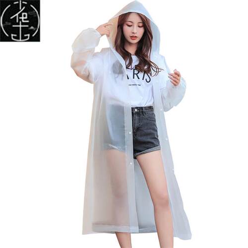 Rain Coat EVA Rain Poncho for Women and Men Emergency Rain G