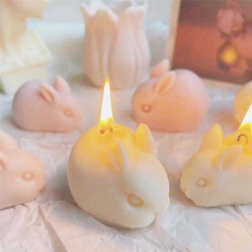 Cute Rabbit Cake Mold Silicone Mould DIY Candle Mold Cute