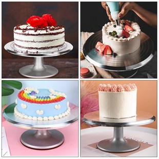 6Pcs/set Turntable Cake Decoration Accessories Set Rotating