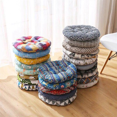 Velvet Pleated Round Floor Cushion Pillow Decorative Sofa