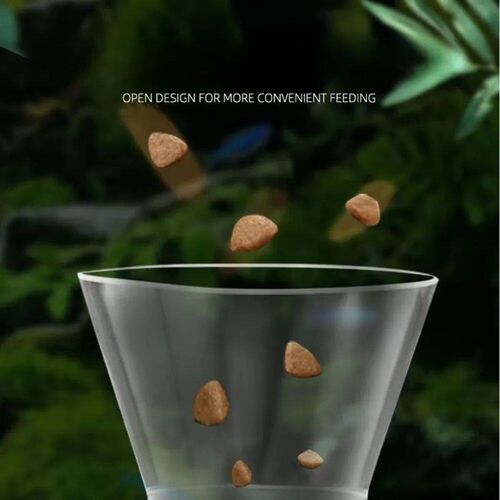 Acrylic Aquarium Feeder Tube Dish Transparent Fish Tank Shri