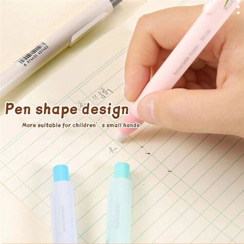 Automatic Press Erasers Set Pushable Art Eraser Kawaii Corre
