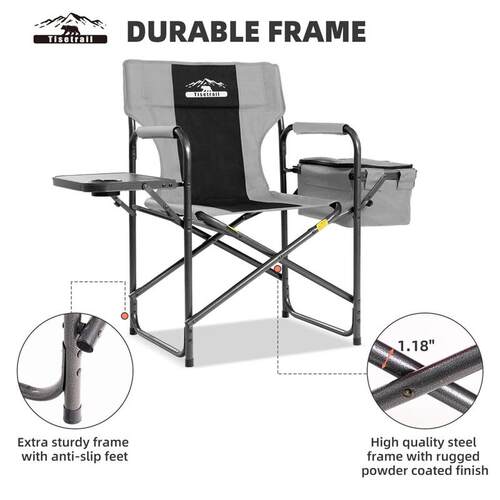 Tisetrail Director Camping Chair with Cooler Bag Camping Dir