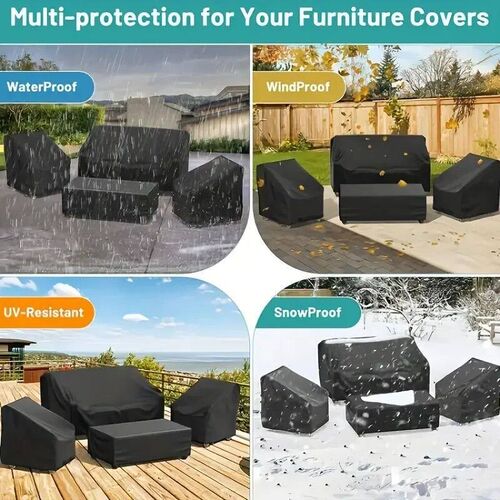 4pcs/Set Patio Furniture vers, Heavy Duty Waterproof Outdoor
