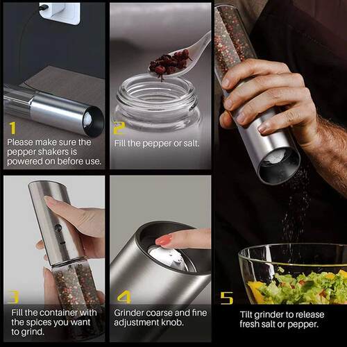 Wholesale USB Rechargeable Ceramic Burr Manual Spice Mill Gr