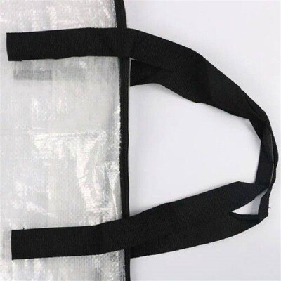 New Transparent Woven Handle Bag Packing Supplies Large